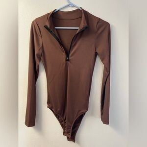 Brown Kids One Piece Bodysuit